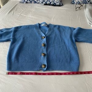 Baby blue cardigan, medium